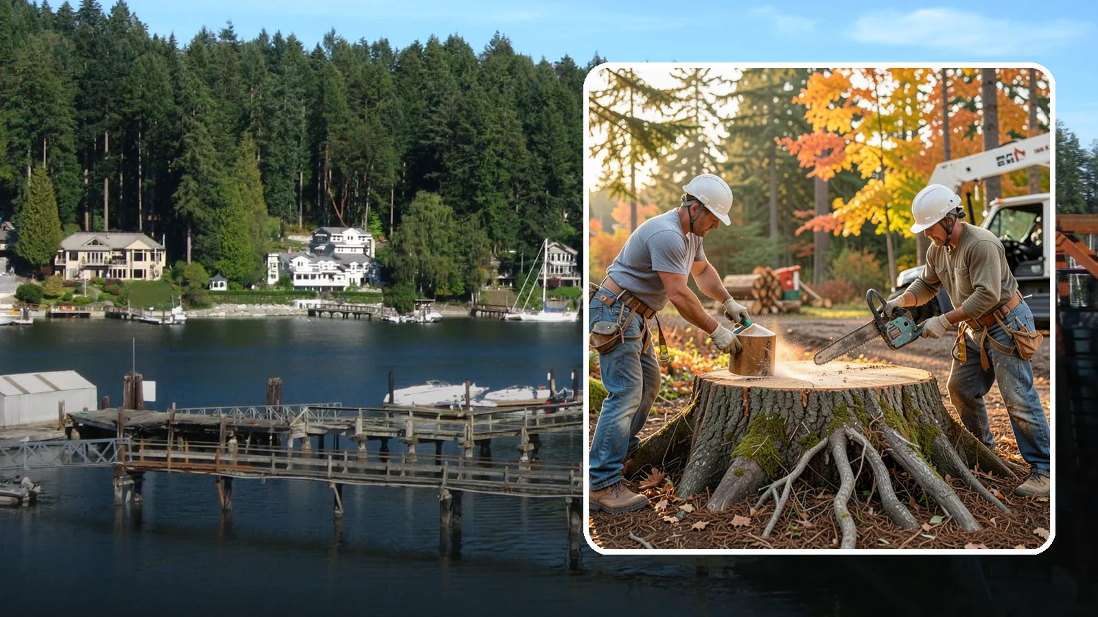 Stump chemical treatment in Gig Harbor, Pierce County, WA - The application of approved products to speed stump breakdown or prevent resprouting.