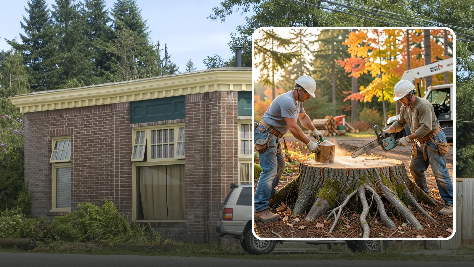 Stump chemical treatment in Hamilton, Skagit County, WA - The application of approved products to speed stump breakdown or prevent resprouting.