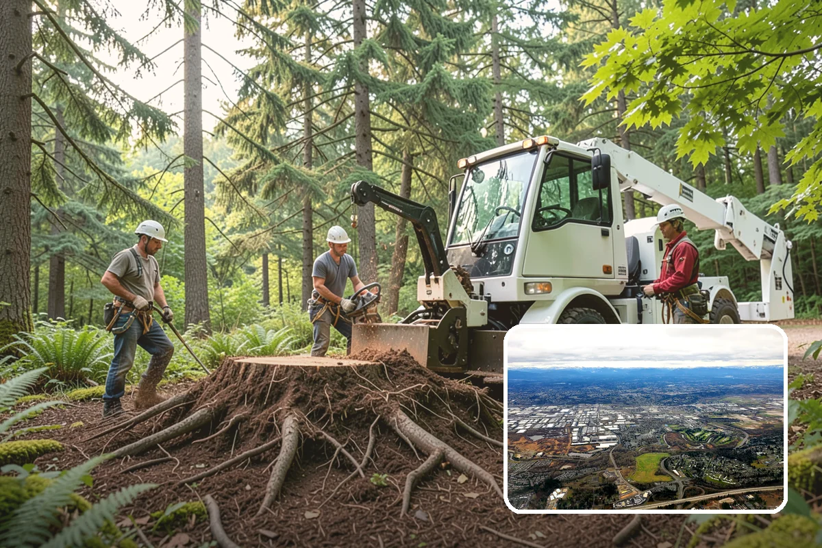 Stump chemical treatment in Kent, King County, WA - Removes tripping hazards and obstructions