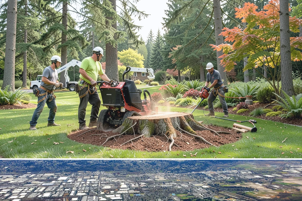 Stump chemical treatment in Kent, King County, WA - This treatment can generally be performed year-round in Puget Sound weather but must be scheduled before new growth emerges to...