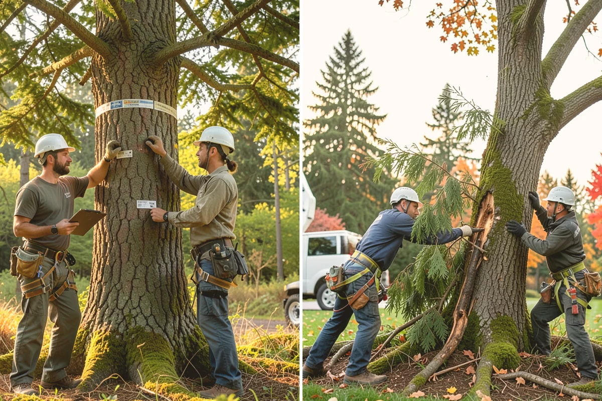 Stump chemical treatment in Kirkland, King County, WA - Locate and mark utilities before work