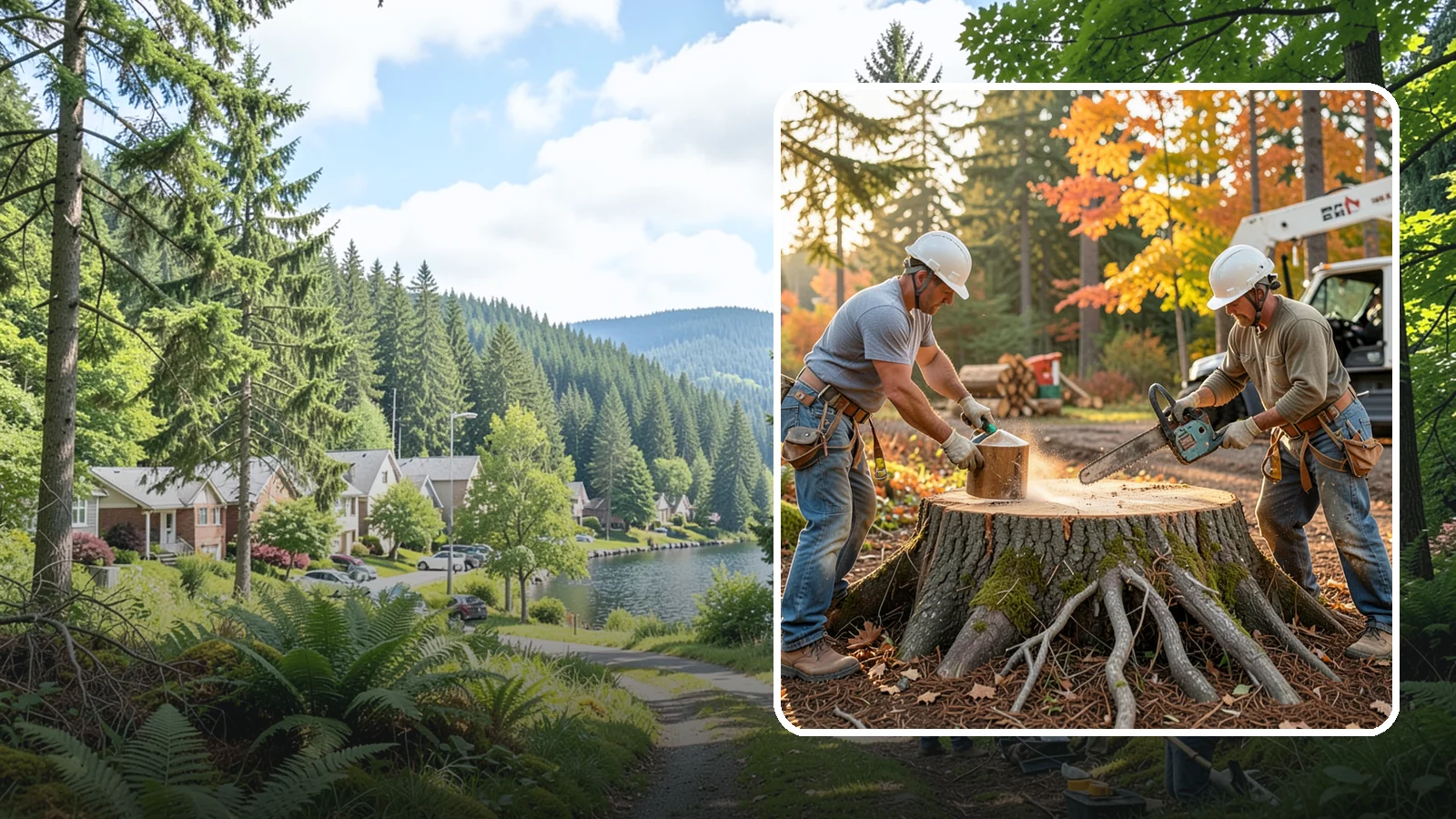 Stump chemical treatment in Lake Forest Park, King County, WA - The application of approved products to speed stump breakdown or prevent resprouting.