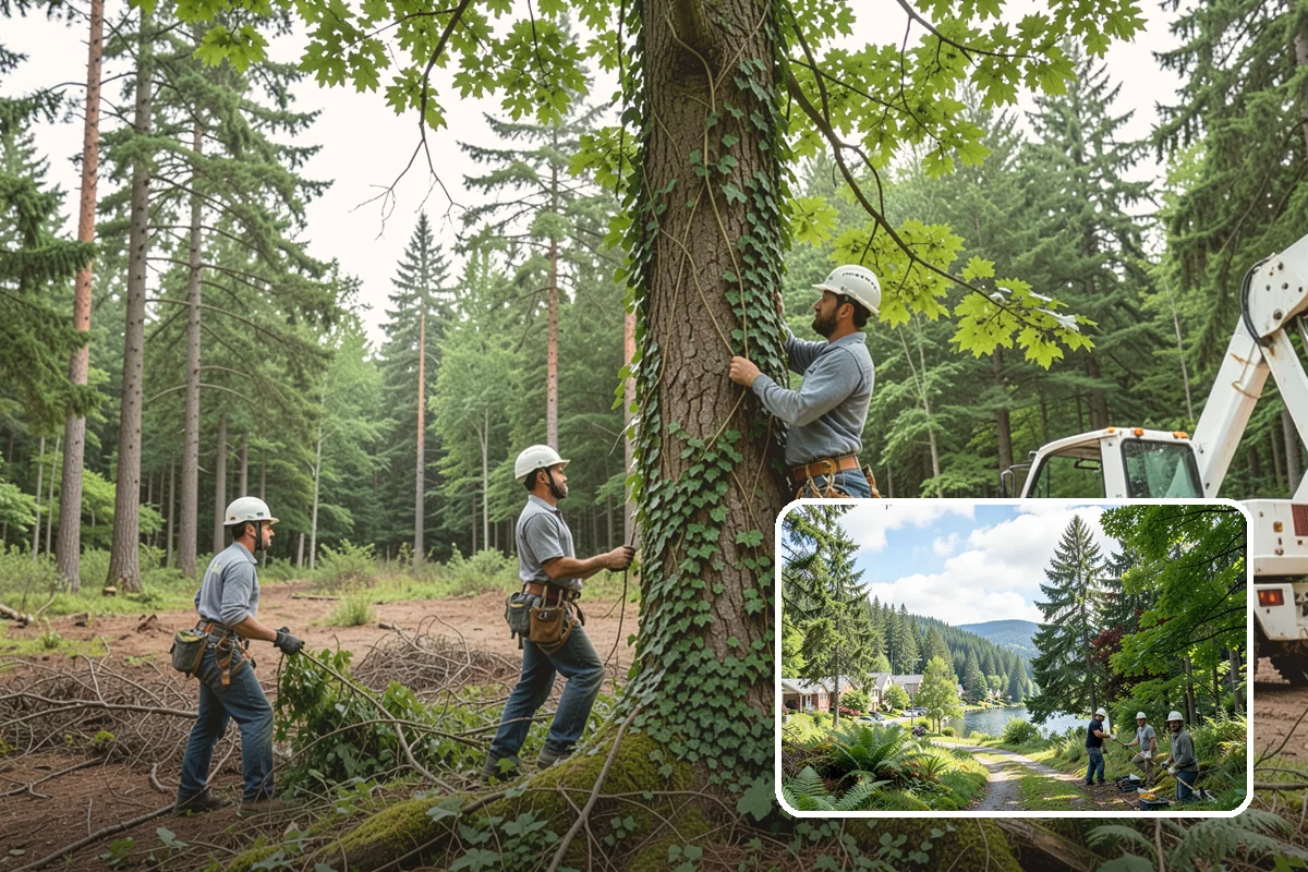 Stump chemical treatment in Lake Forest Park, King County, WA - Removes tripping hazards and obstructions