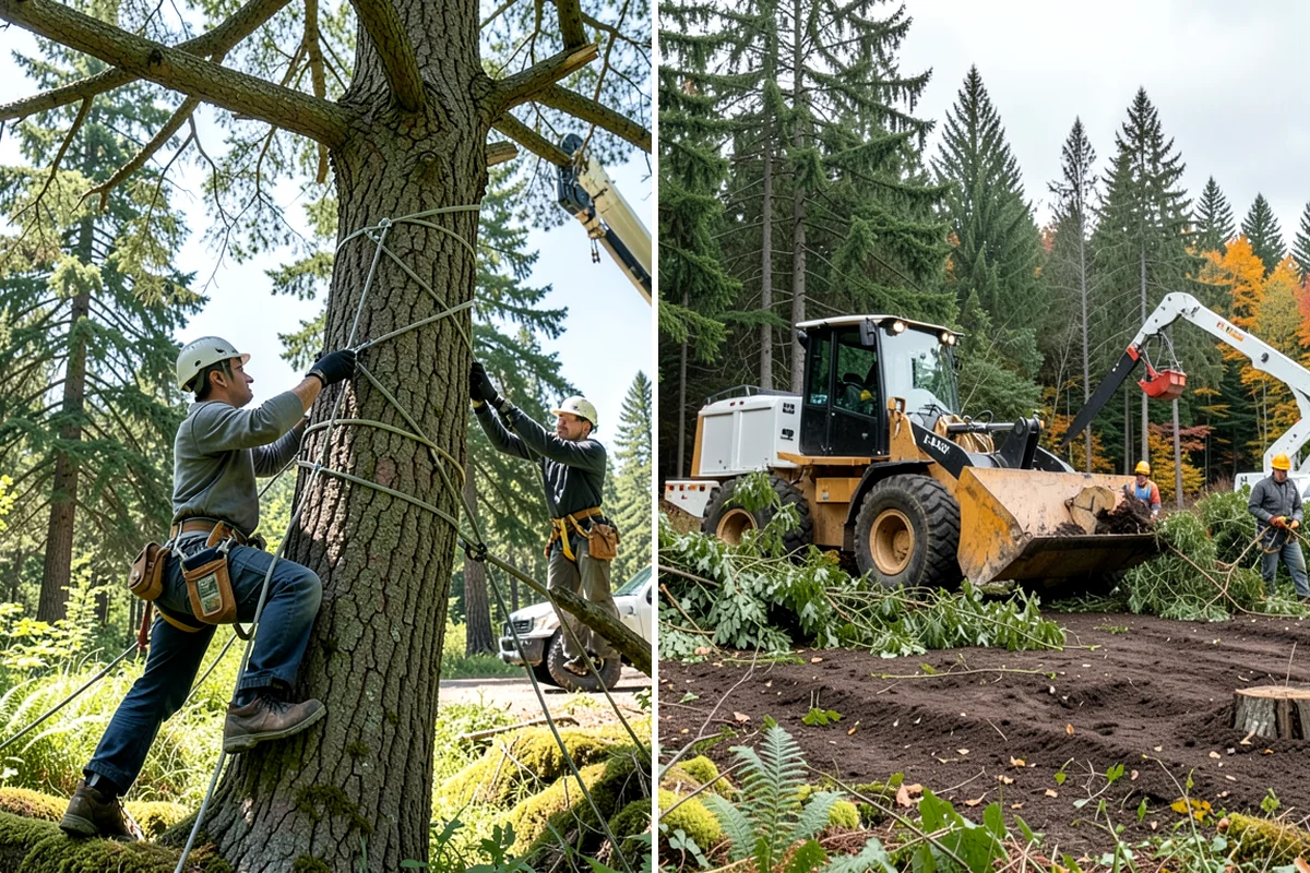 Stump chemical treatment in Lake Forest Park, King County, WA - Locate and mark utilities before work
