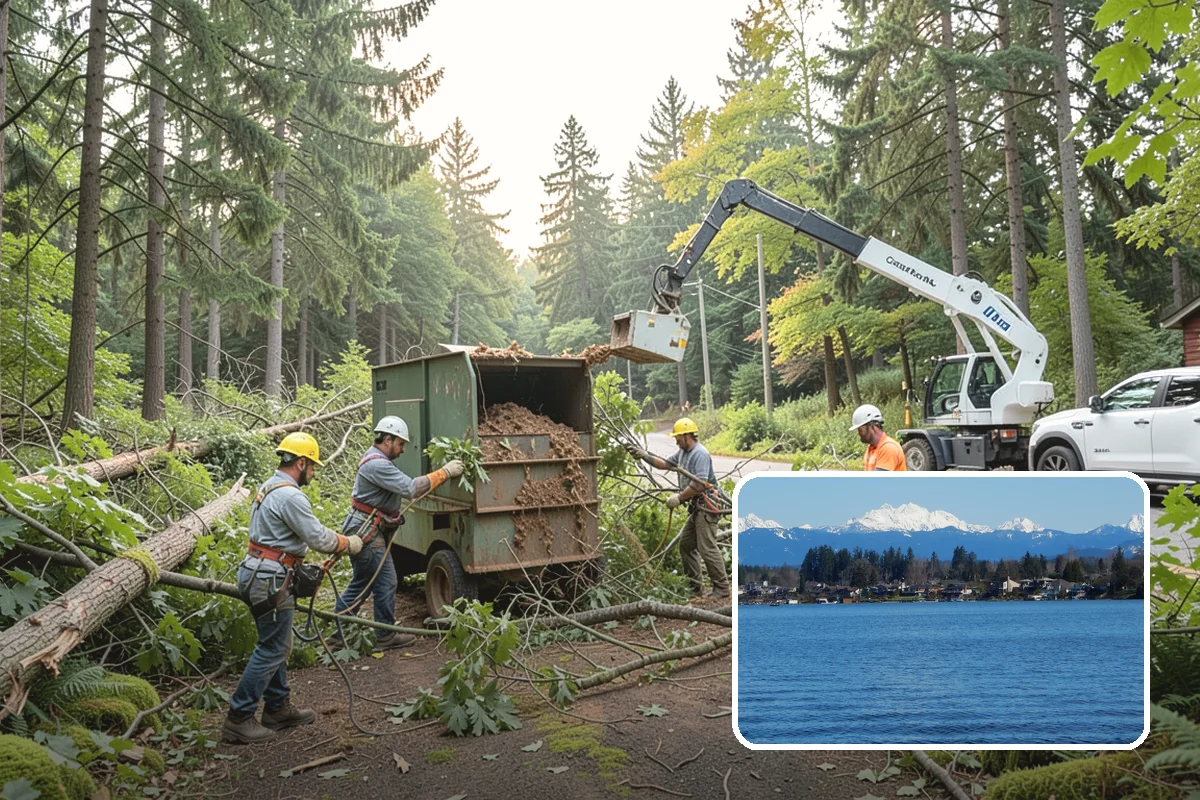 Stump chemical treatment in Lake Stevens, Snohomish County, WA - Removes tripping hazards and obstructions