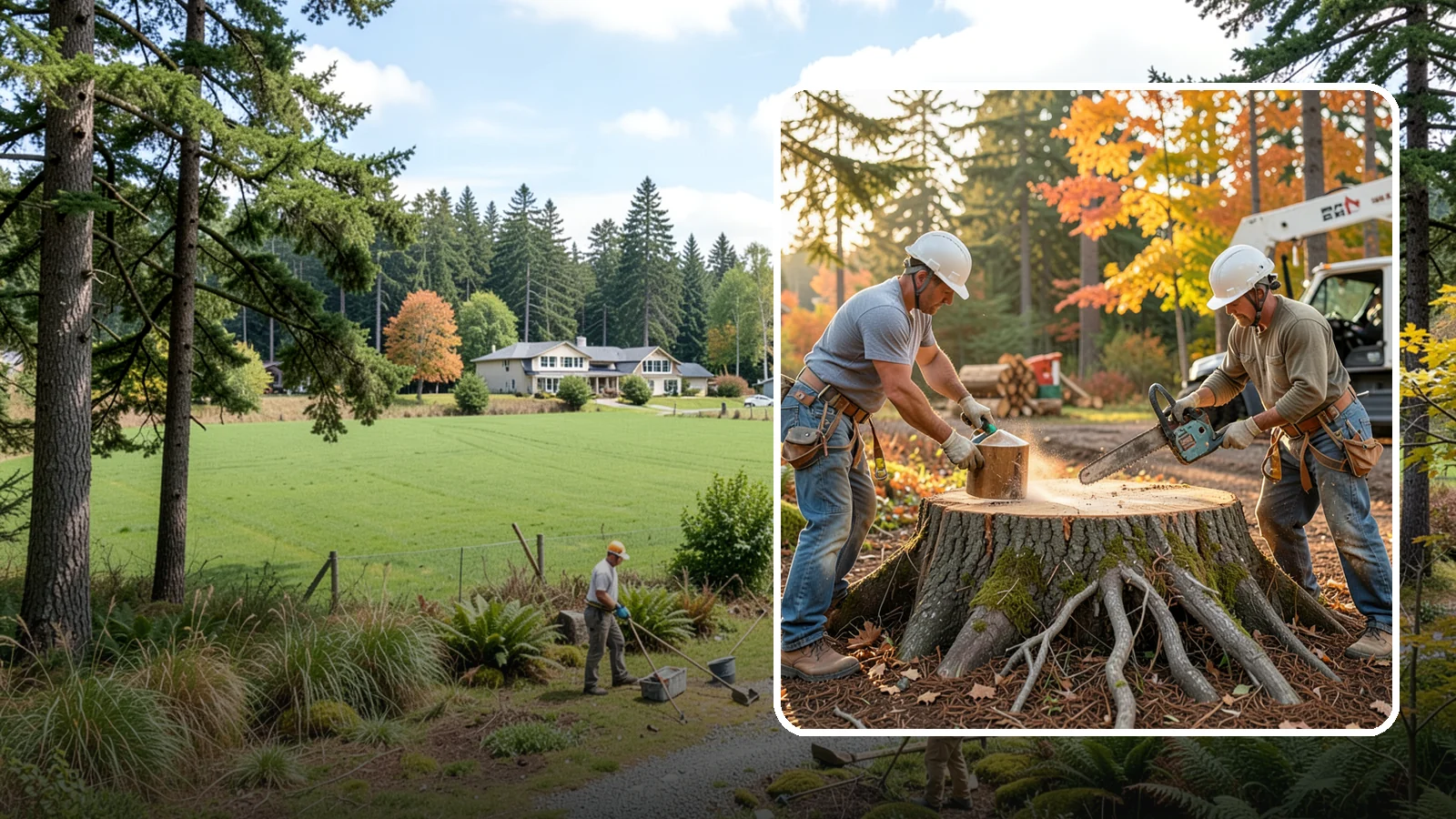 Stump chemical treatment in Lyman, Skagit County, WA - The application of approved products to speed stump breakdown or prevent resprouting.
