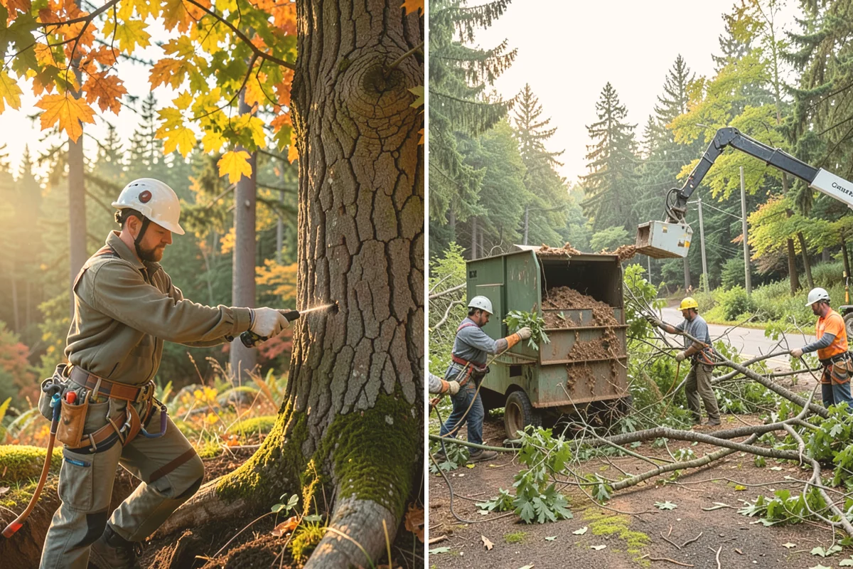 Stump chemical treatment in Milton, King County, WA - Locate and mark utilities before work