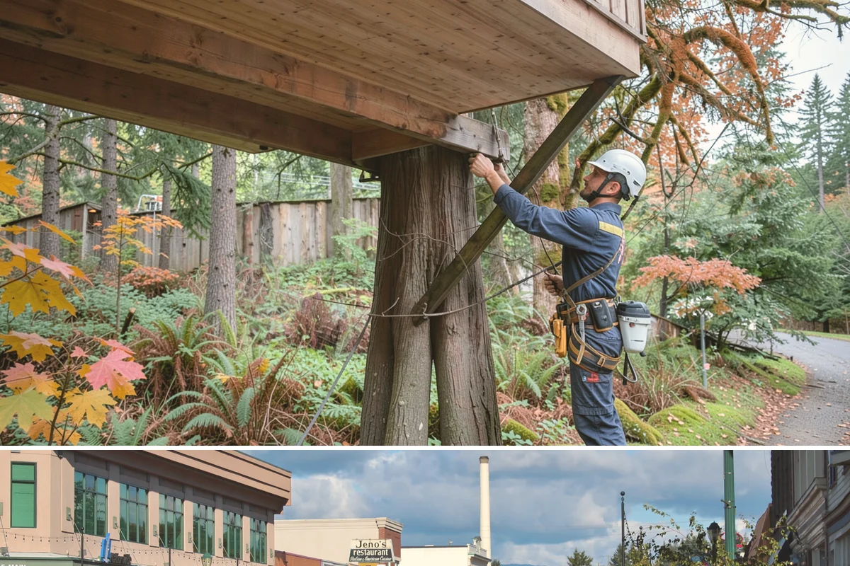 Stump chemical treatment in Monroe, Snohomish County, WA - This treatment can generally be performed year-round in Puget Sound weather but must be scheduled before new growth emerges to...
