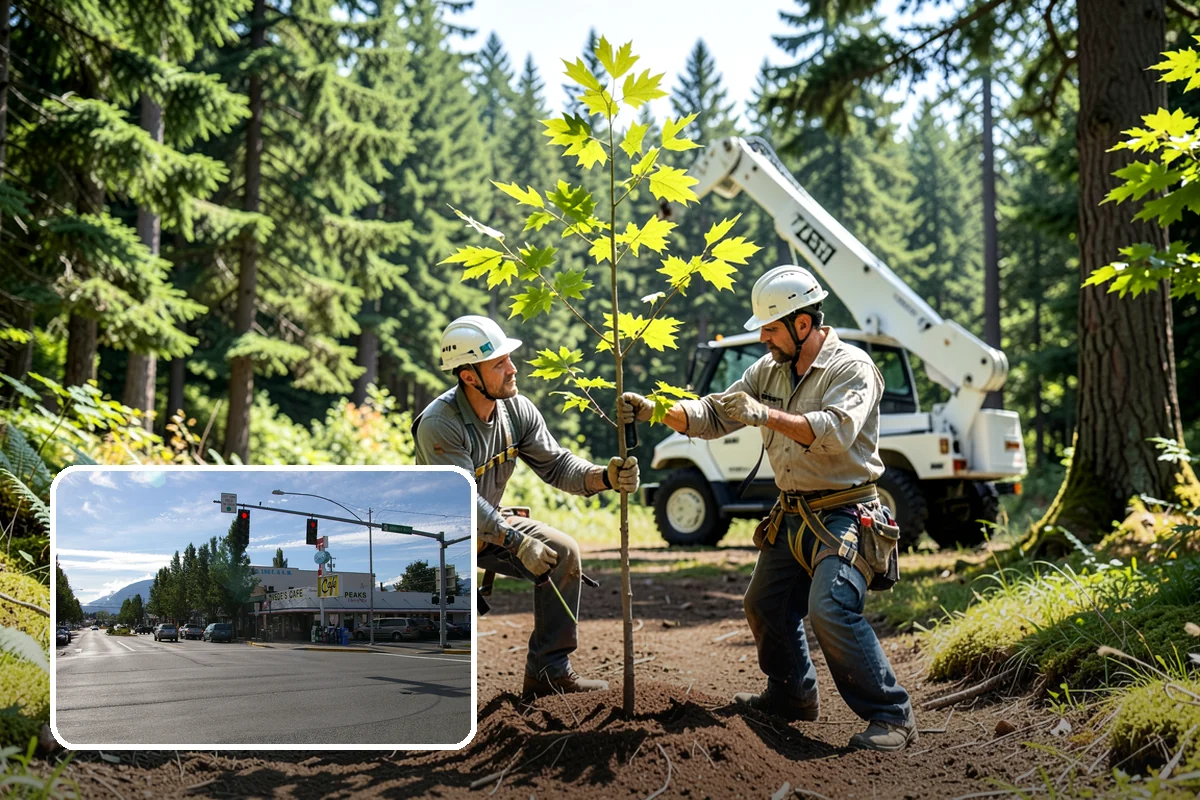 Stump chemical treatment in North Bend, King County, WA - Removes tripping hazards and obstructions