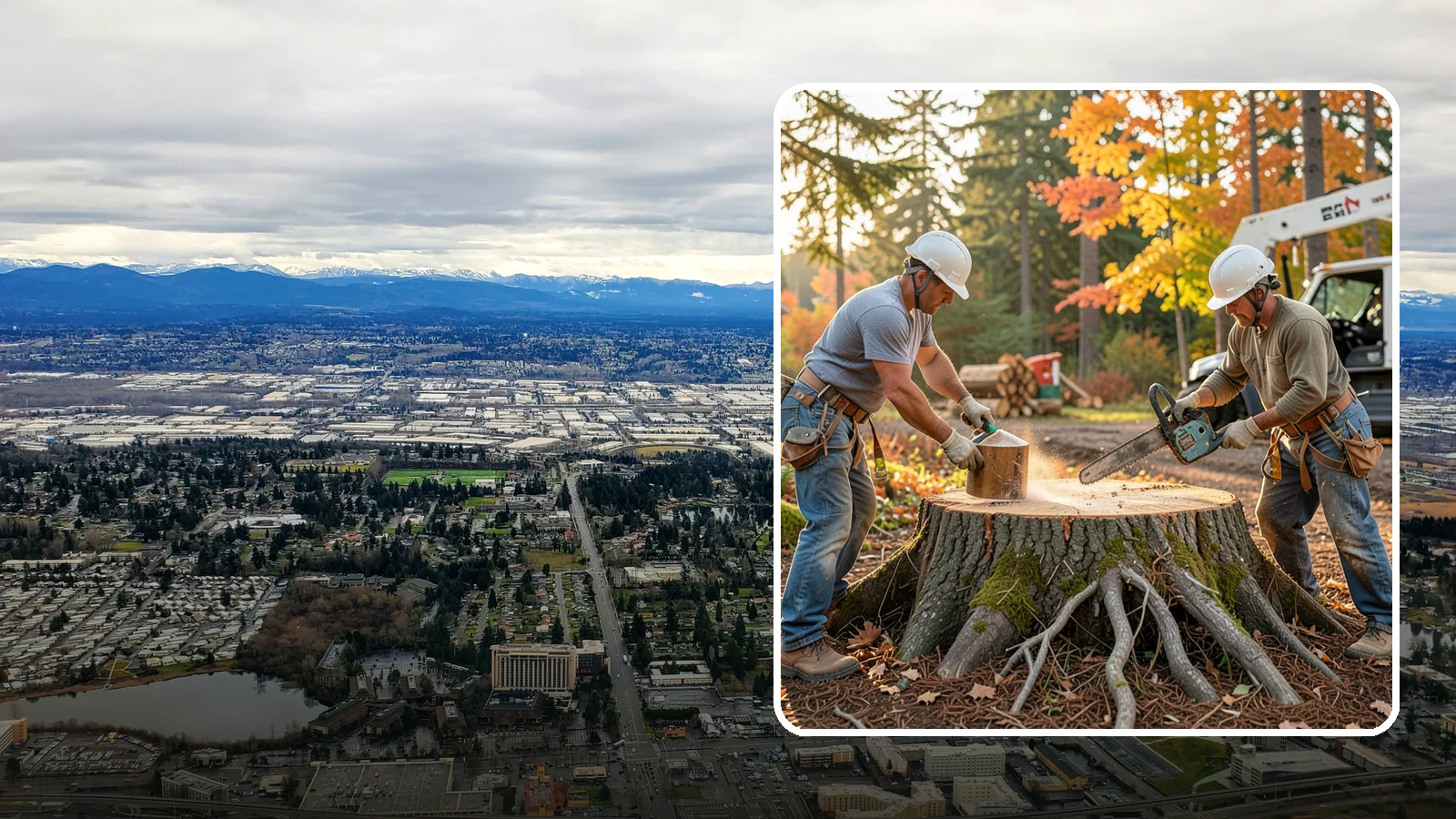 Stump chemical treatment in SeaTac, King County, WA - The application of approved products to speed stump breakdown or prevent resprouting.