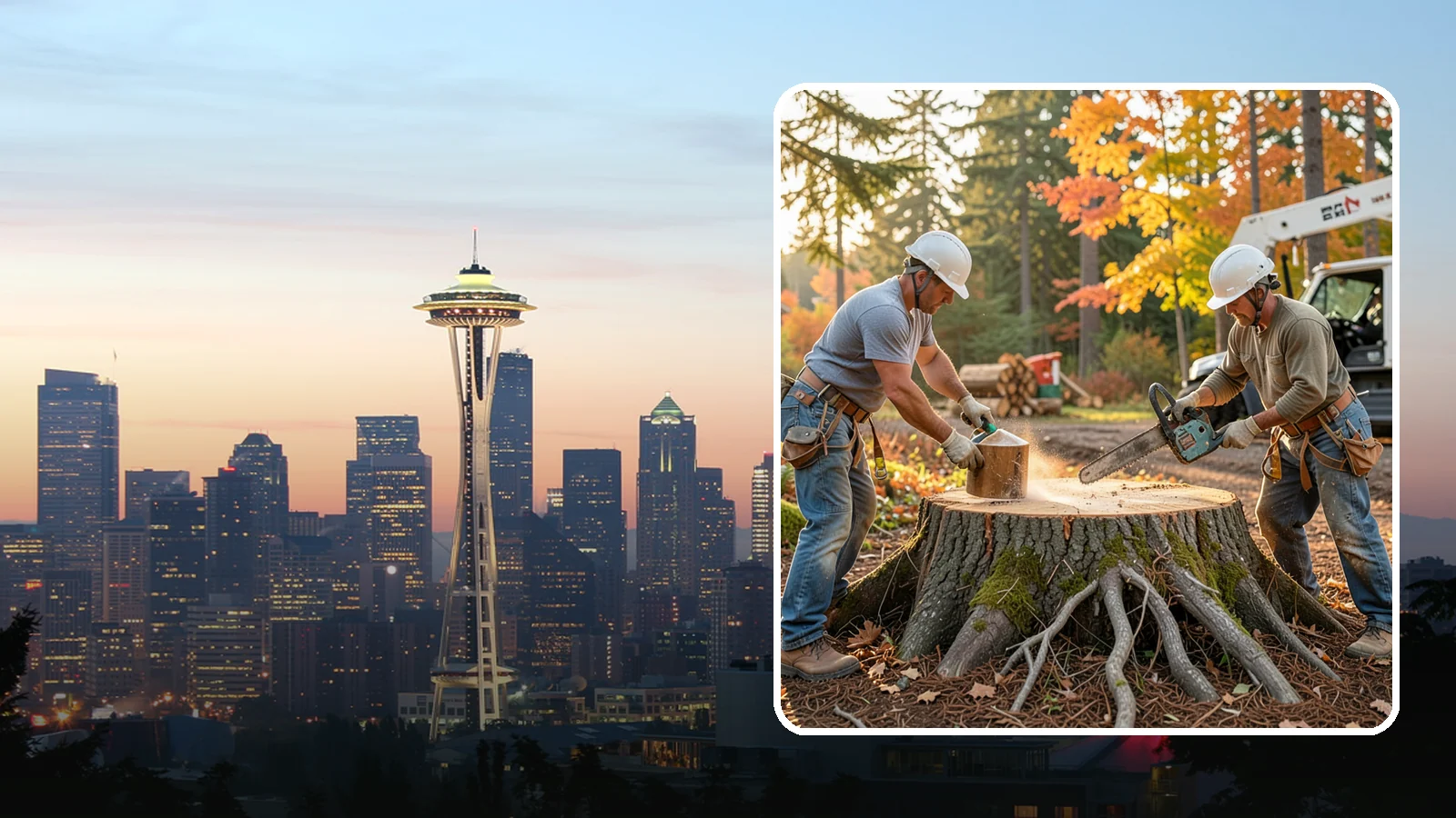 Stump chemical treatment in Seattle, King County, WA - The application of approved products to speed stump breakdown or prevent resprouting.