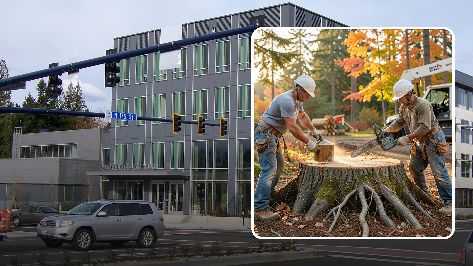 Stump chemical treatment in Shoreline, King County, WA - The application of approved products to speed stump breakdown or prevent resprouting.
