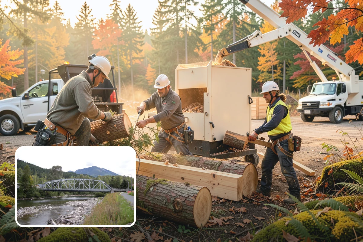 Stump chemical treatment in Skykomish, King County, WA - Removes tripping hazards and obstructions