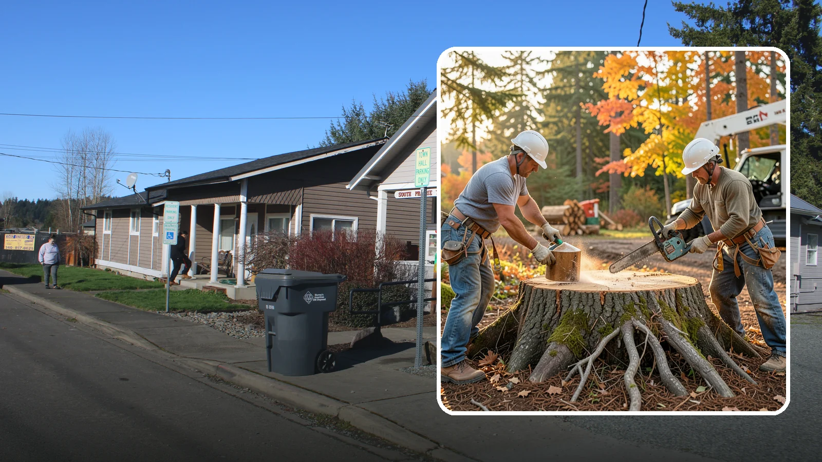 Stump chemical treatment in South Prairie, Pierce County, WA - The application of approved products to speed stump breakdown or prevent resprouting.
