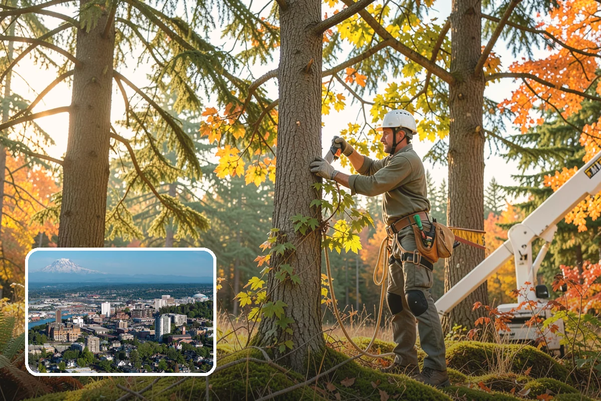 Stump chemical treatment in Tacoma, Pierce County, WA - Removes tripping hazards and obstructions
