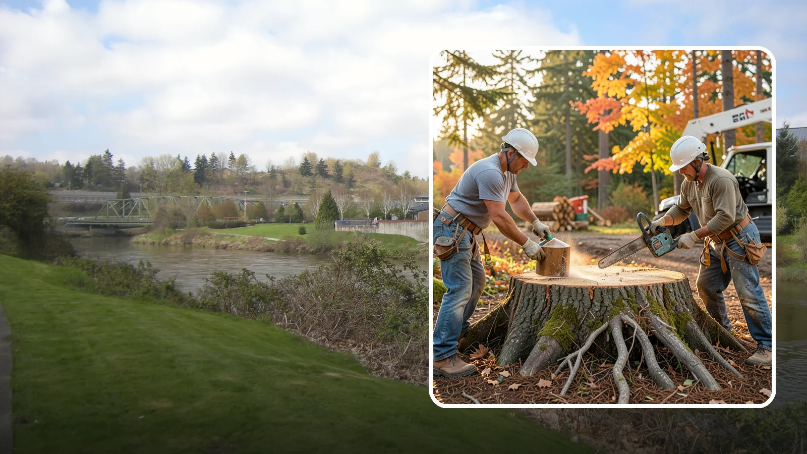 Stump chemical treatment in Tukwila, King County, WA - The application of approved products to speed stump breakdown or prevent resprouting.