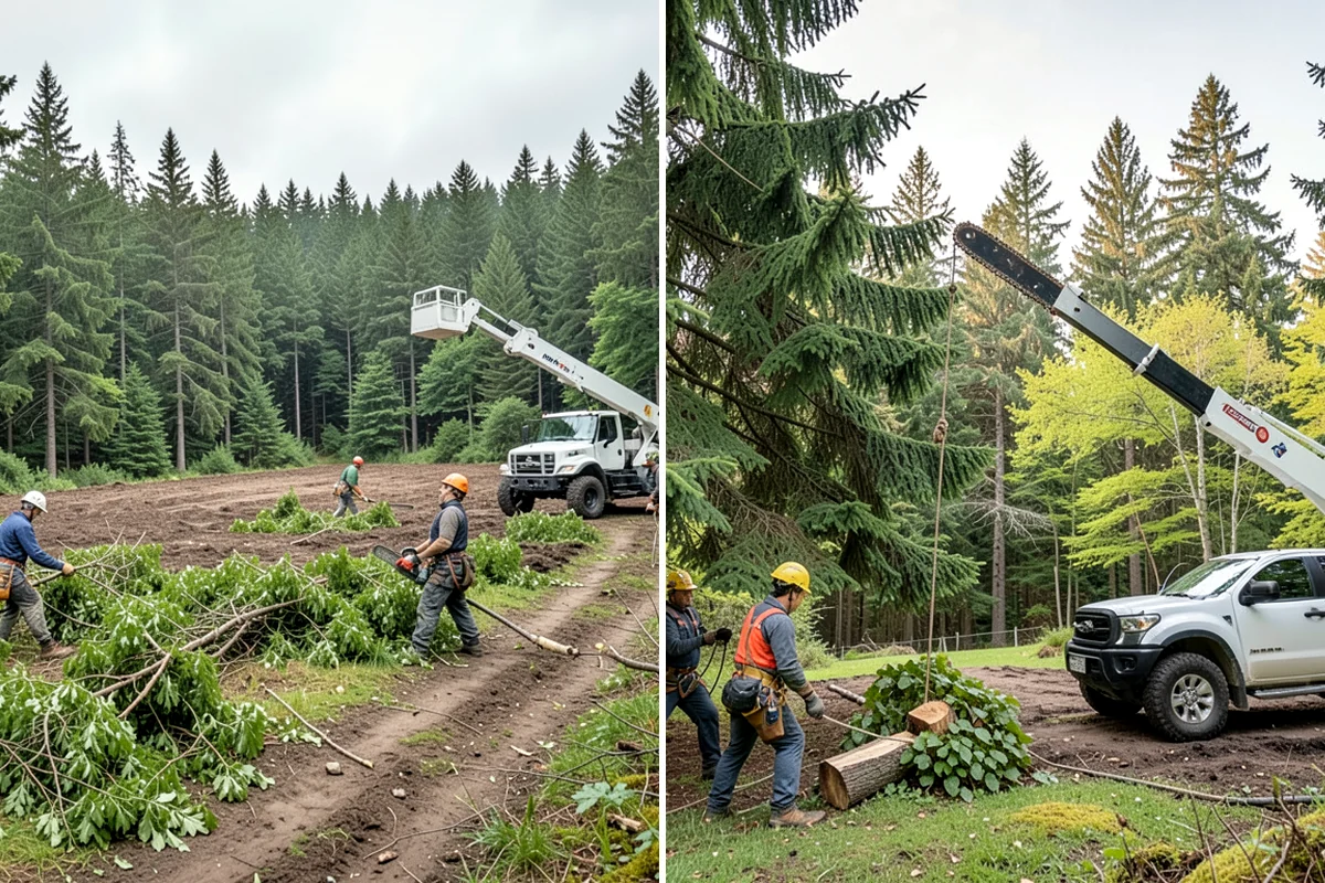 Stump grinding in Arlington, Snohomish County, WA - Locate and mark utilities before work