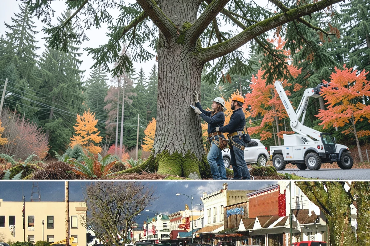 Stump grinding in Arlington, Snohomish County, WA - Work can be performed year-round in Washington State weather but may require special precautions during heavy rain to manage...