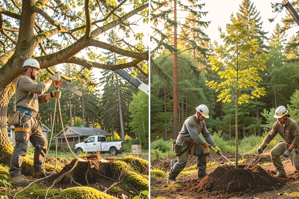 Stump grinding in Brier, Snohomish County, WA - Locate and mark utilities before work