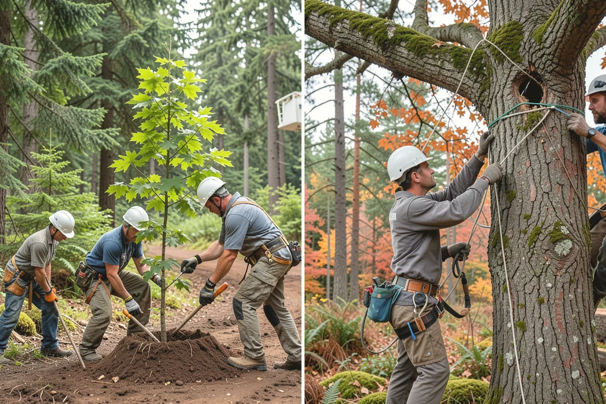 Stump grinding in Burlington, Skagit County, WA - Locate and mark utilities before work