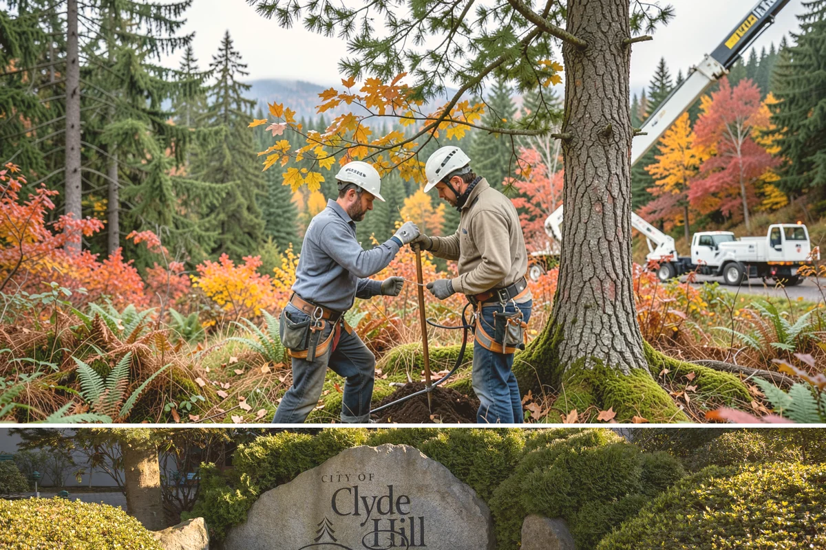 Stump grinding in Clyde Hill, King County, WA - Work can be performed year-round in Washington State weather but may require special precautions during heavy rain to manage...