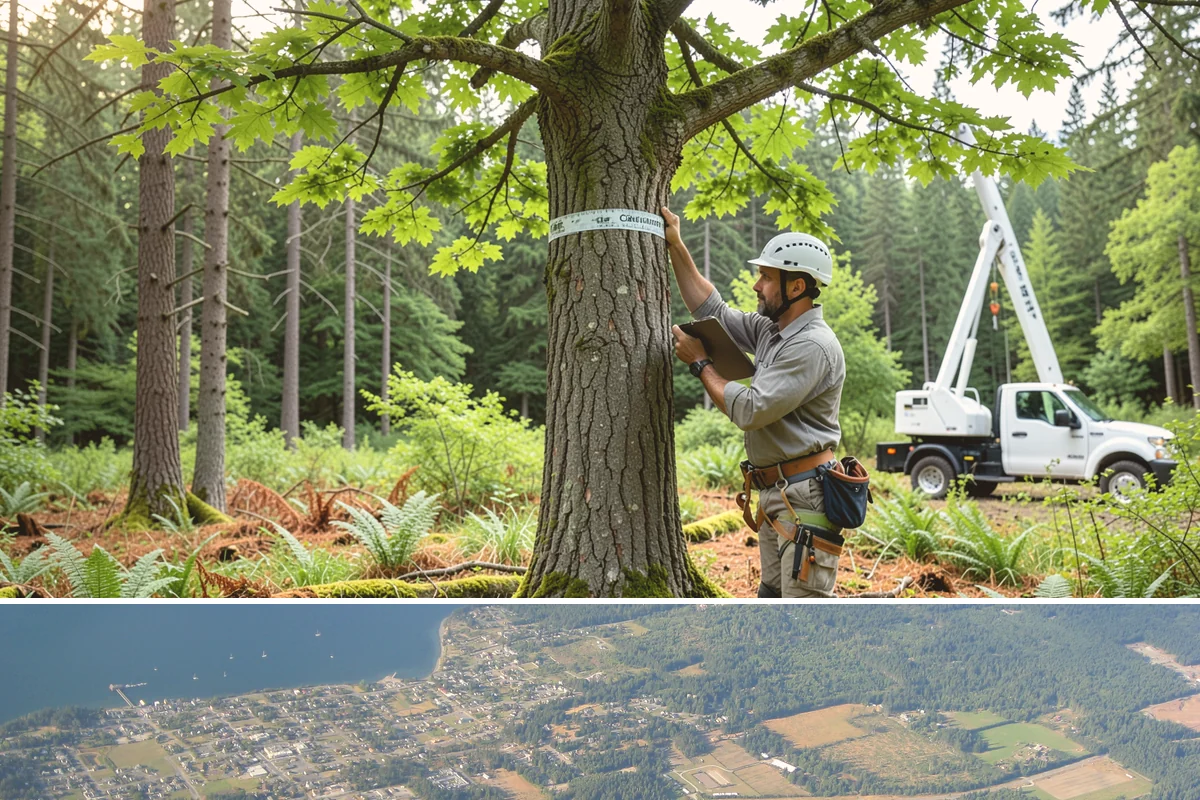 Stump grinding in Coupeville, Island County, WA - Work can be performed year-round in Washington State weather but may require special precautions during heavy rain to manage...