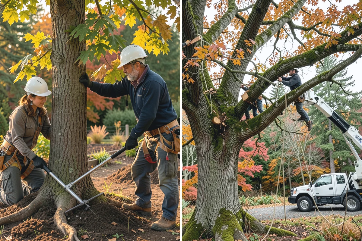 Stump grinding in Darrington, Snohomish County, WA - Locate and mark utilities before work