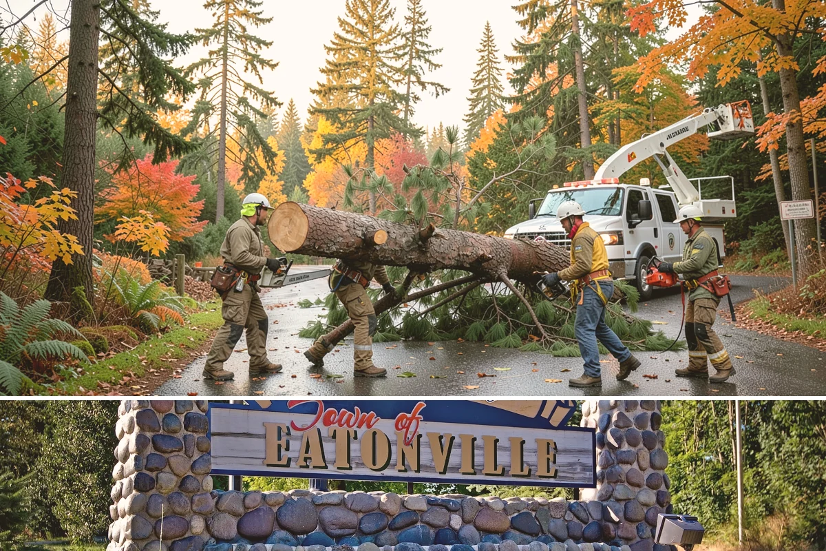 Stump grinding in Eatonville, Pierce County, WA - Work can be performed year-round in Washington State weather but may require special precautions during heavy rain to manage...