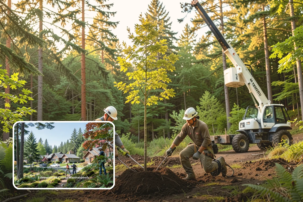 Stump grinding in Edgewood, Pierce County, WA - Removes tripping hazards and obstructions