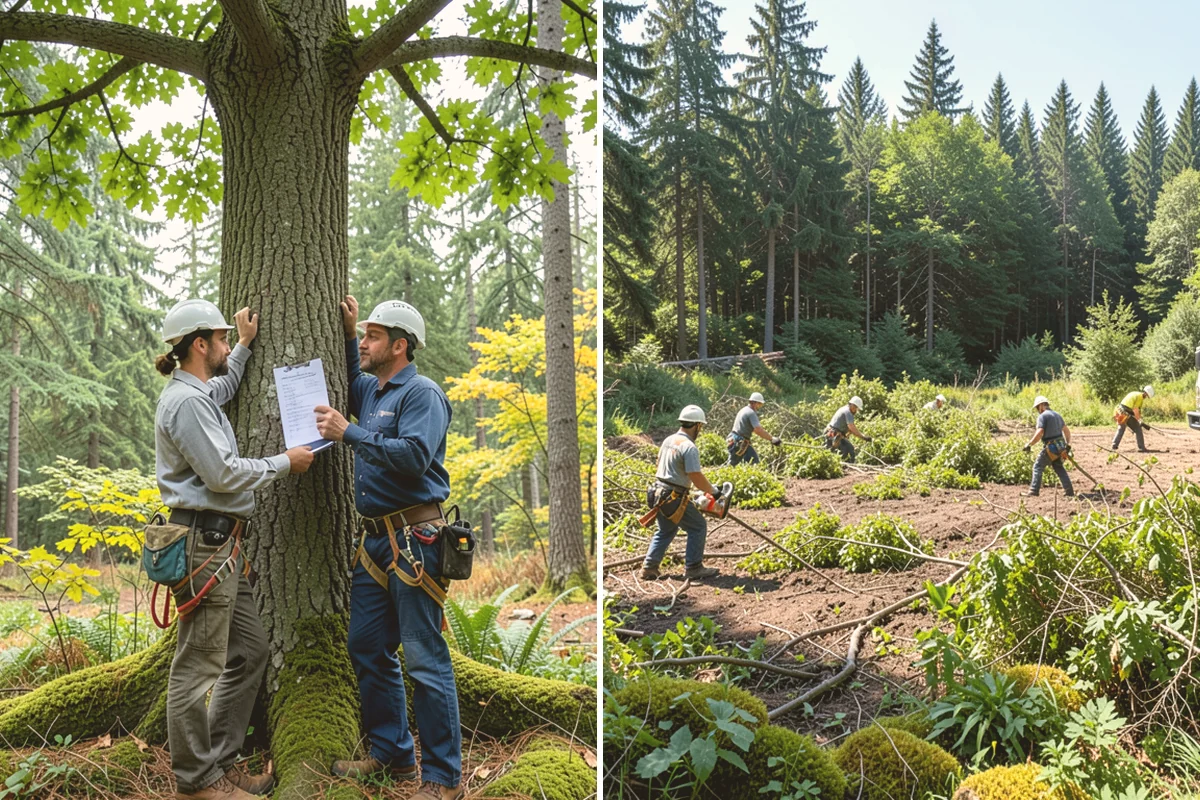 Stump grinding in Edmonds, Snohomish County, WA - Locate and mark utilities before work