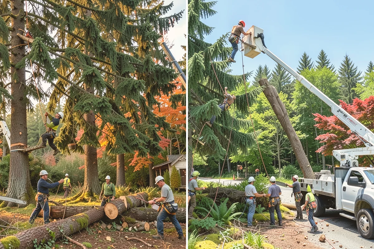 Stump grinding in Fife, Pierce County, WA - Locate and mark utilities before work