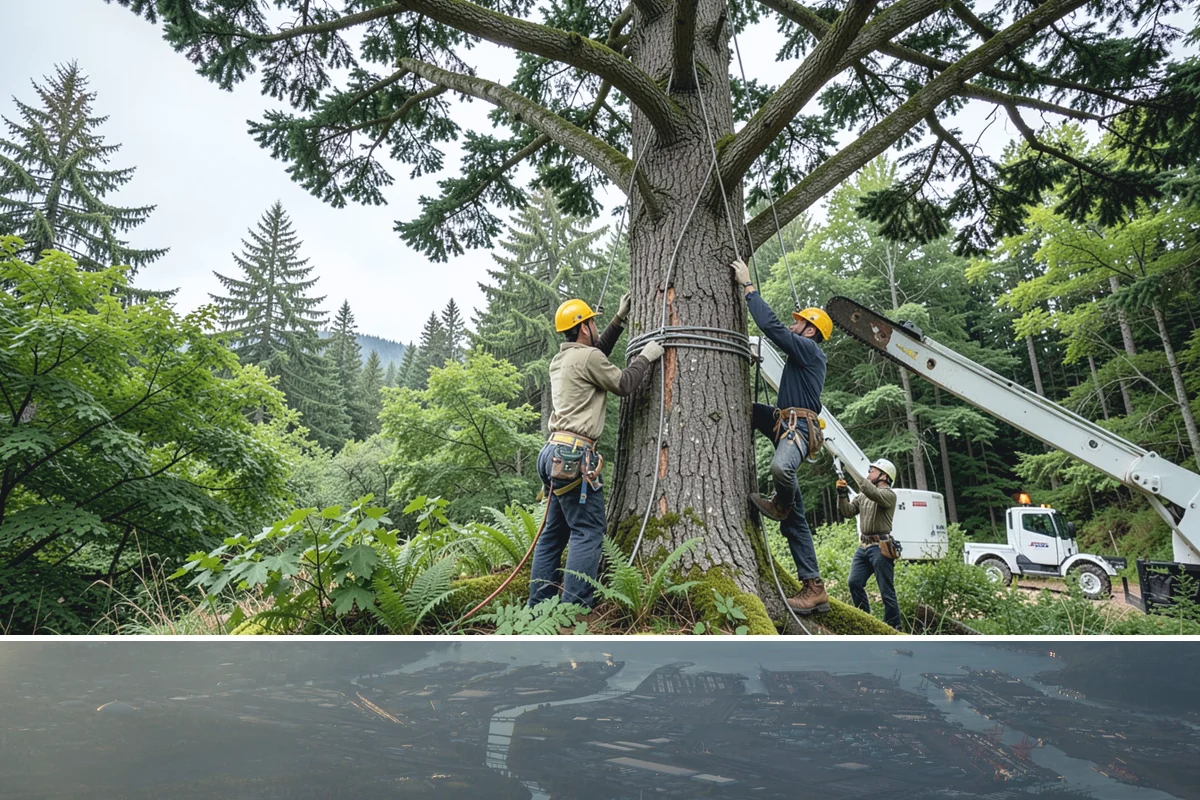 Stump grinding in Fife, Pierce County, WA - Work can be performed year-round in Washington State weather but may require special precautions during heavy rain to manage...
