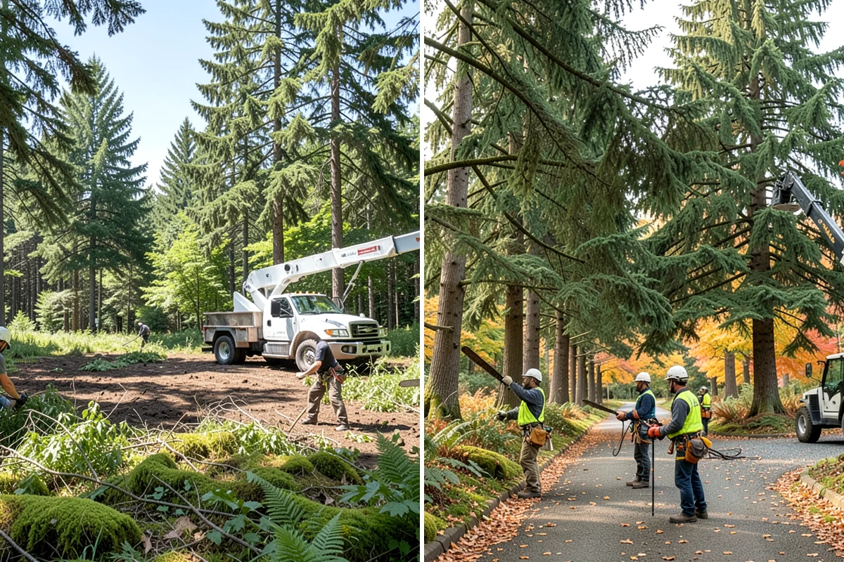 Stump grinding in Fircrest, Pierce County, WA - Locate and mark utilities before work