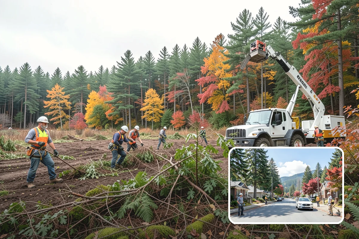 Stump grinding in Hunts Point, King County, WA - Removes tripping hazards and obstructions