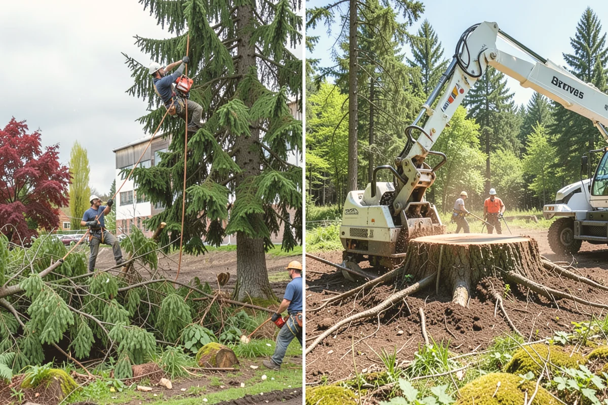 Stump grinding in Index, Snohomish County, WA - Locate and mark utilities before work