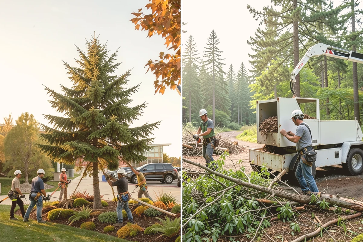 Stump grinding in Kent, King County, WA - Locate and mark utilities before work