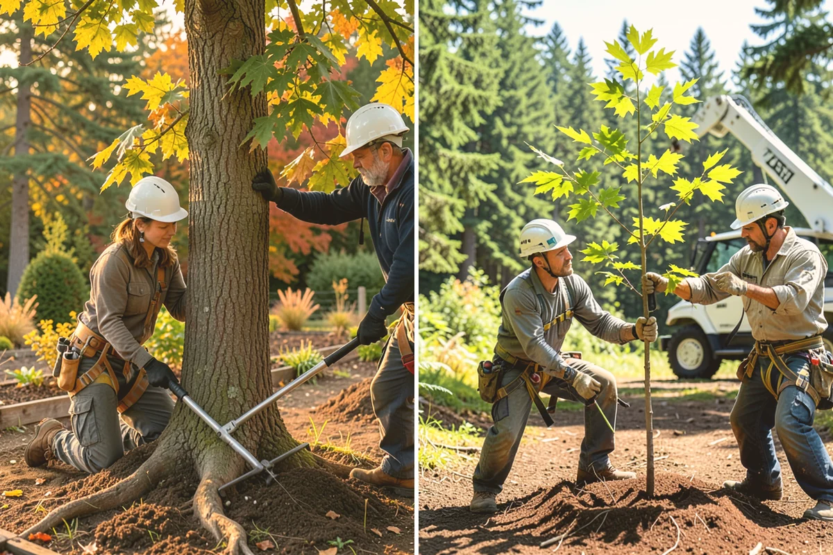 Stump grinding in Langley, Island County, WA - Locate and mark utilities before work