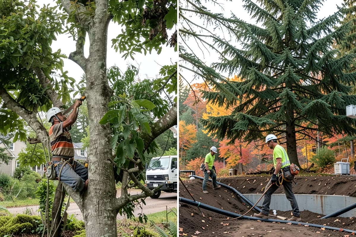 Stump grinding in Lyman, Skagit County, WA - Locate and mark utilities before work