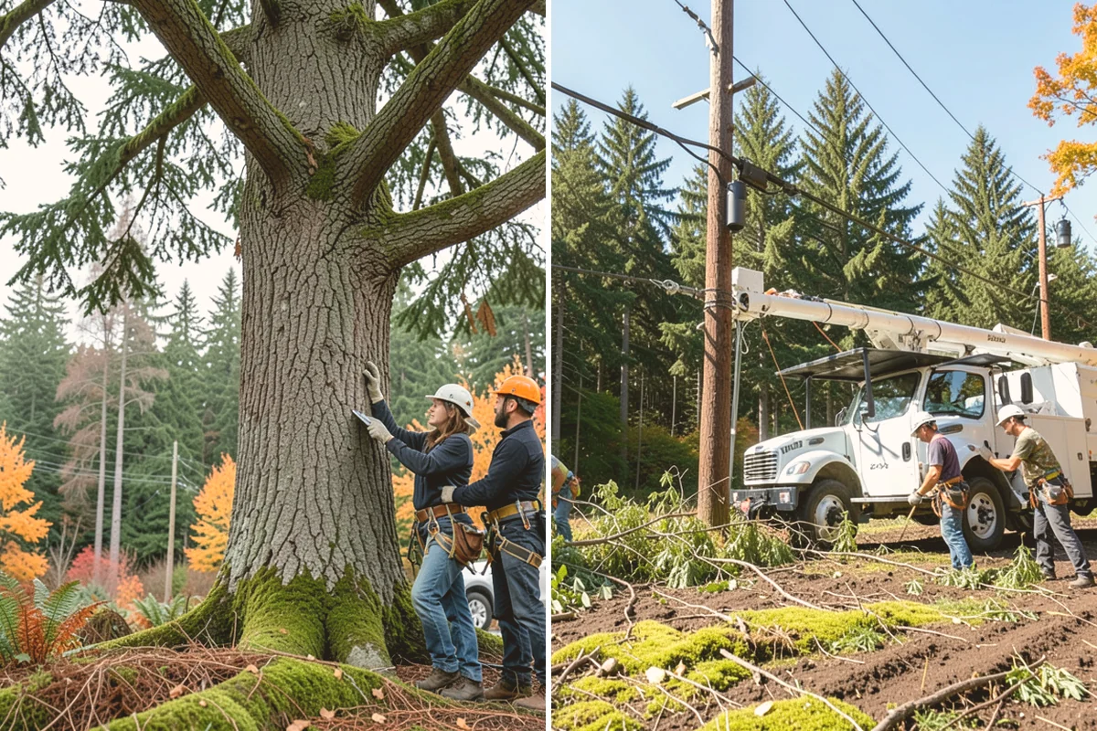 Stump grinding in Lynnwood, Snohomish County, WA - Locate and mark utilities before work