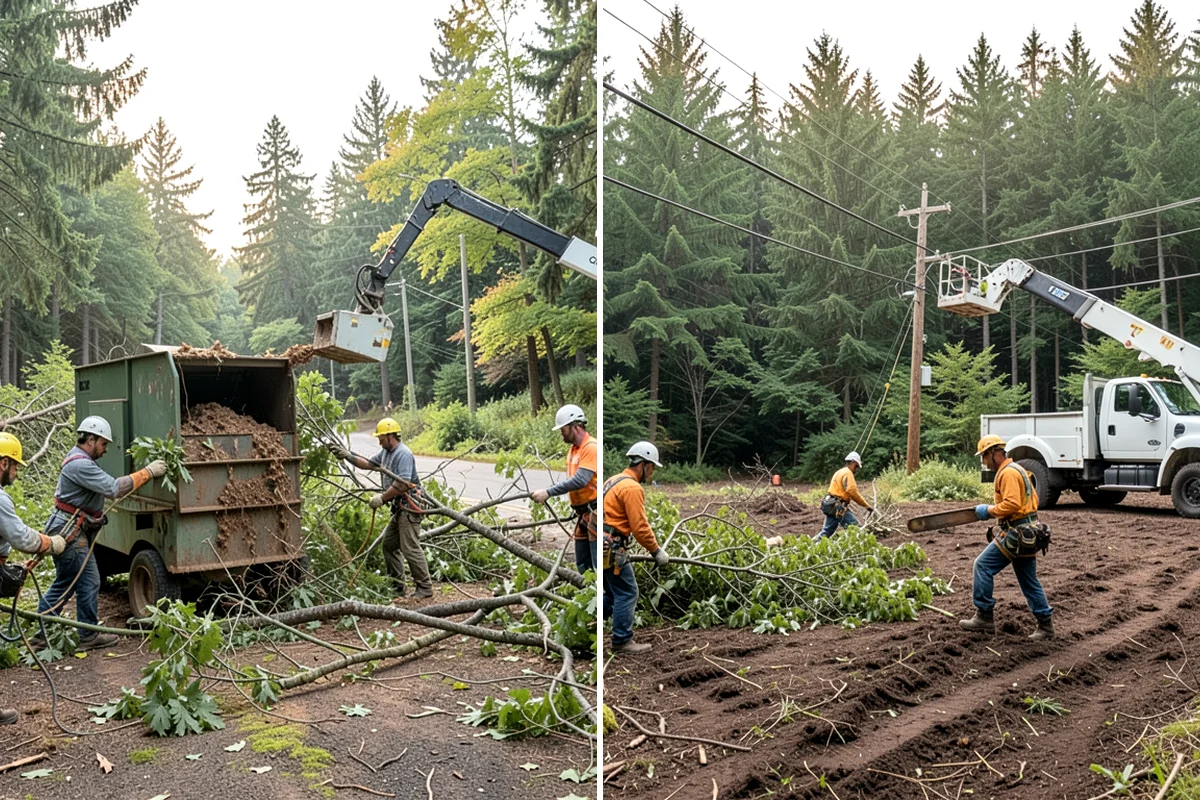 Stump grinding in Maple Valley, King County, WA - Locate and mark utilities before work