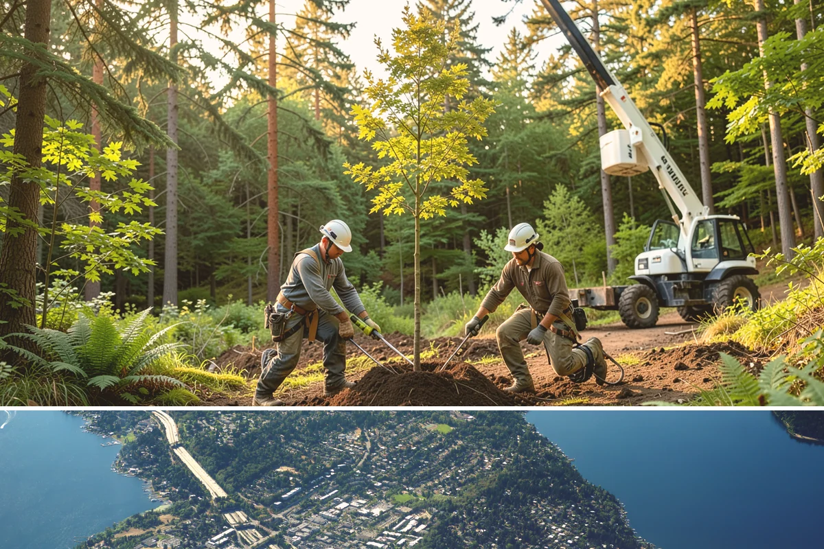 Stump grinding in Mercer Island, King County, WA - Work can be performed year-round in Washington State weather but may require special precautions during heavy rain to manage...