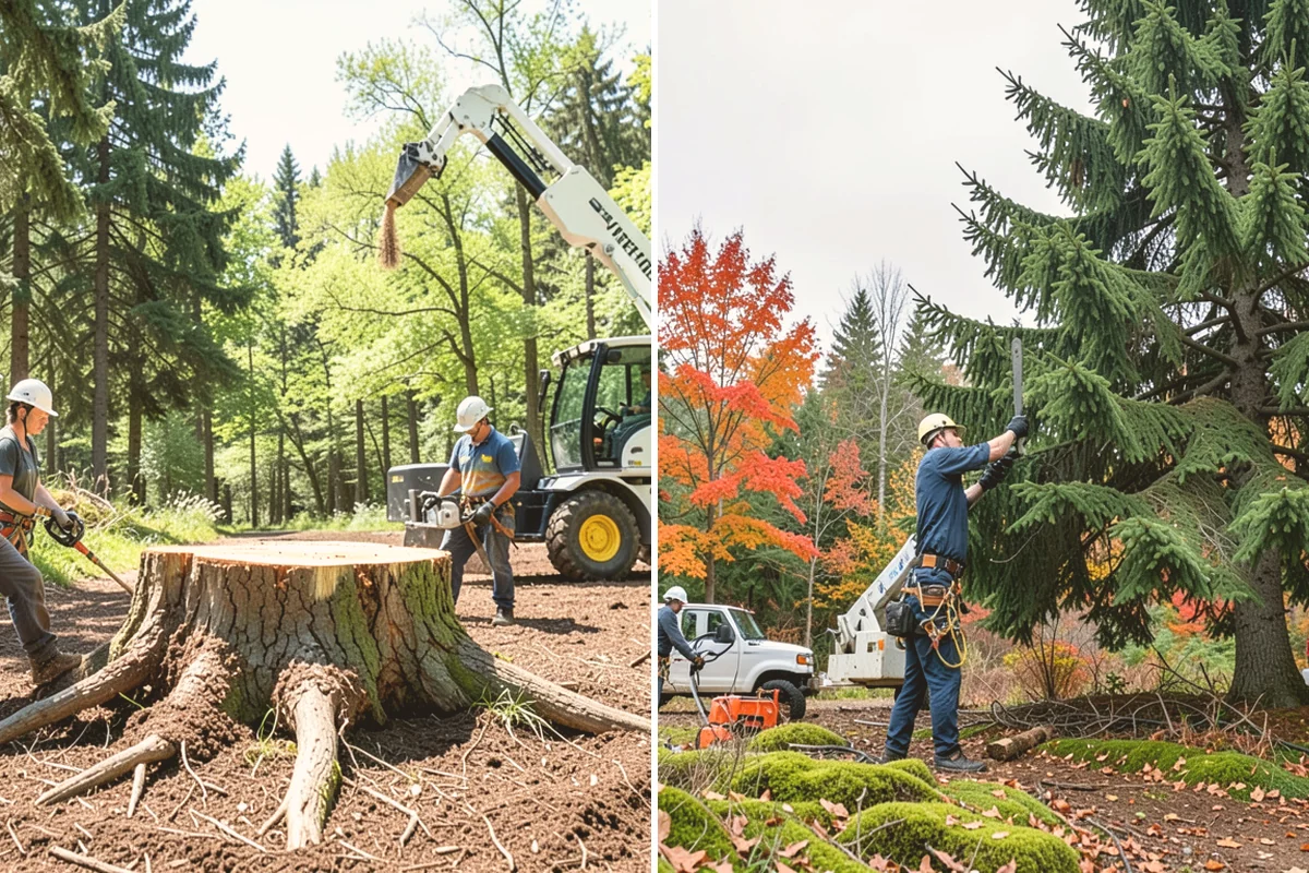 Stump grinding in Milton, King County, WA - Locate and mark utilities before work