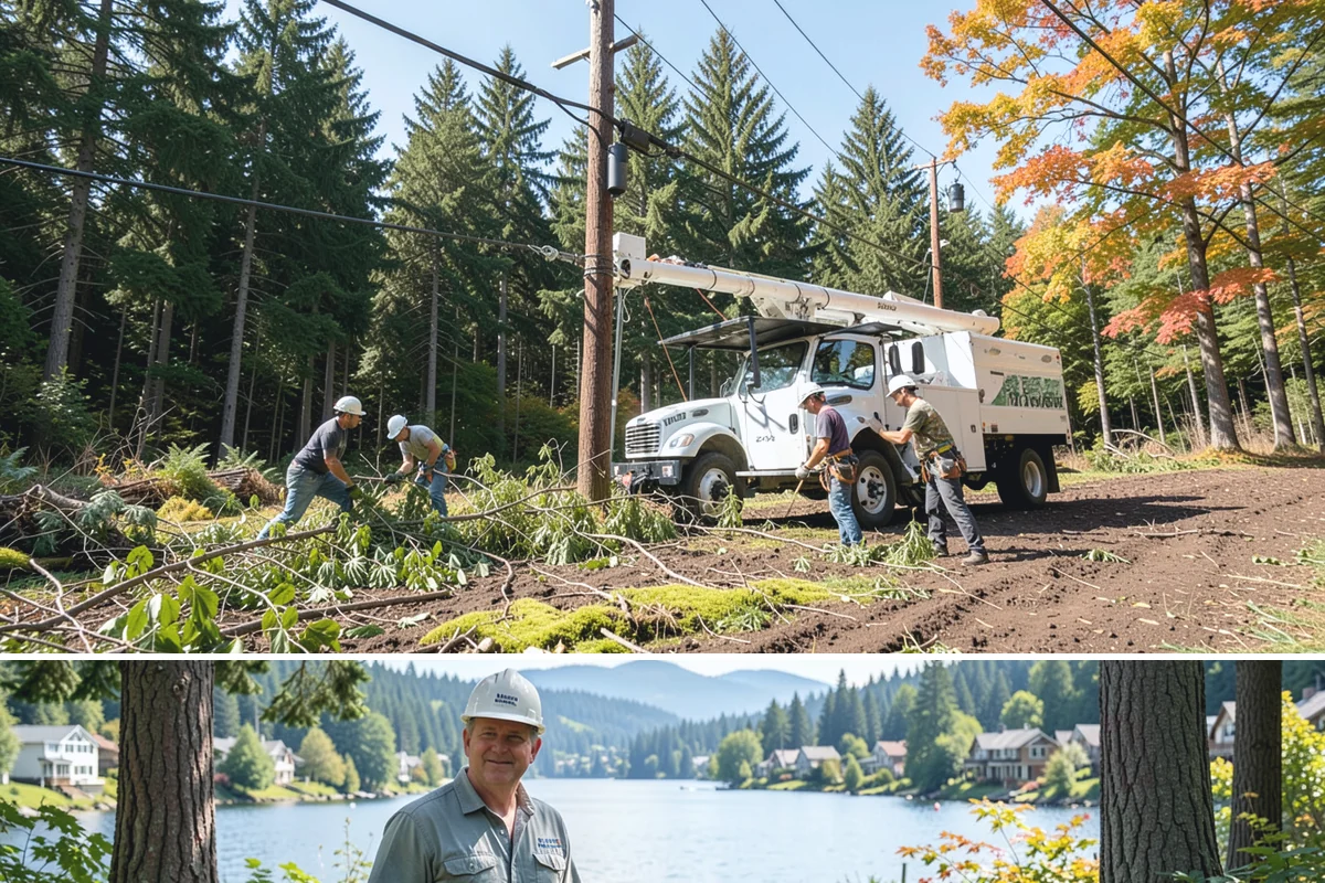 Stump grinding in Milton, King County, WA - Work can be performed year-round in Washington State weather but may require special precautions during heavy rain to manage...