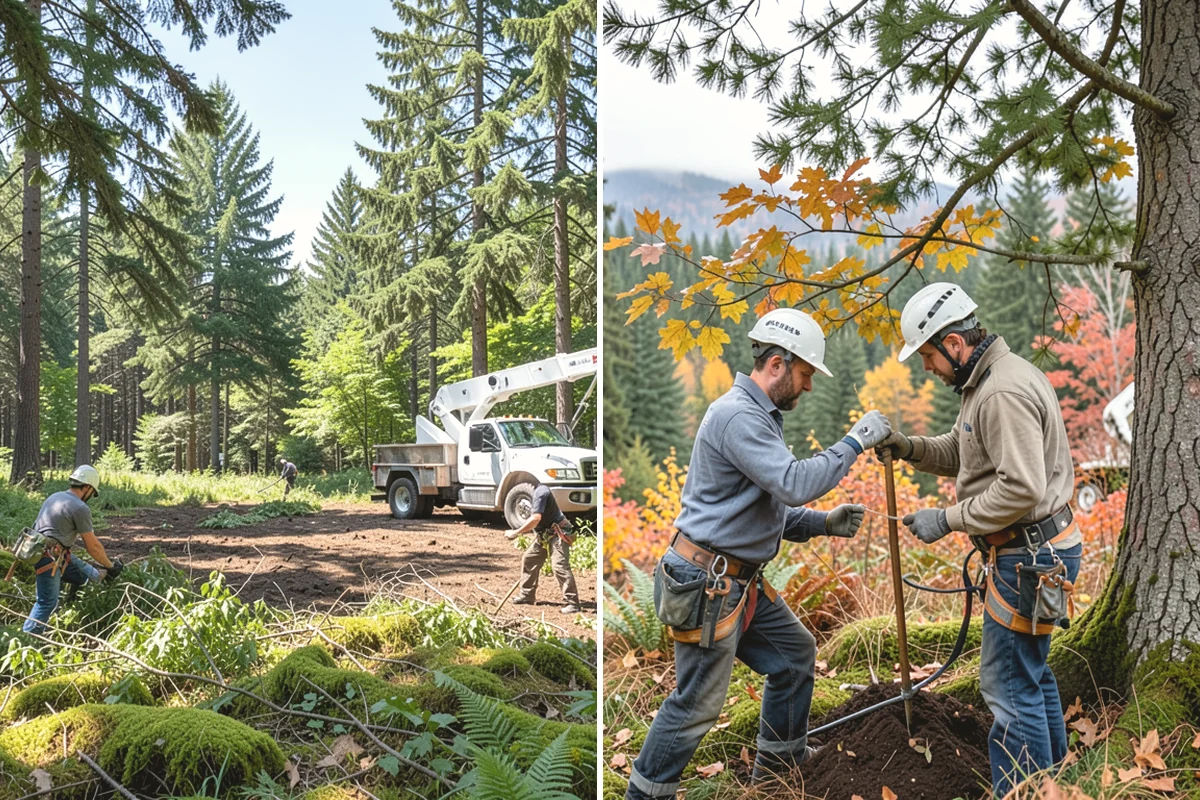 Stump grinding in Mukilteo, Snohomish County, WA - Locate and mark utilities before work