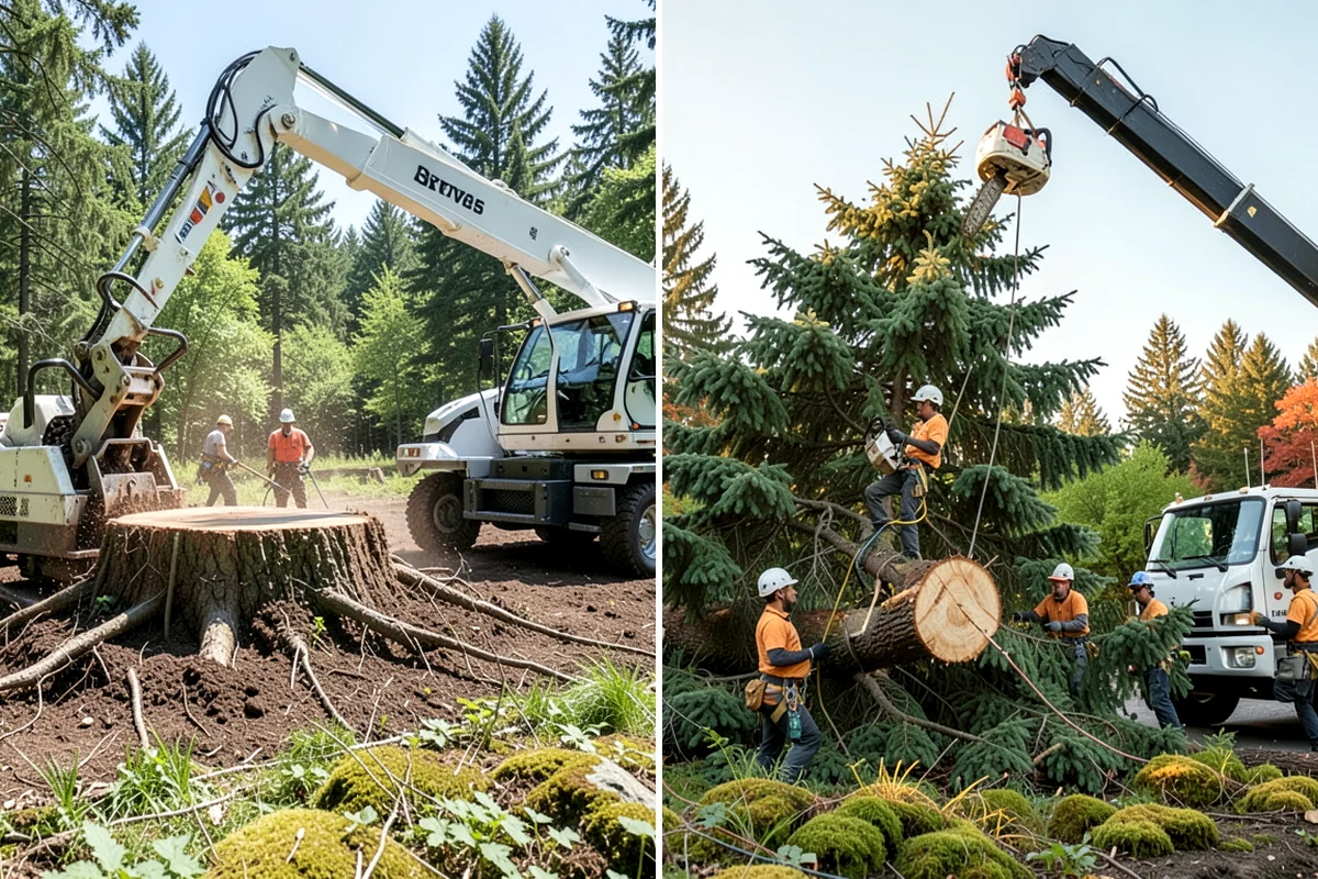 Stump grinding in Normandy Park, King County, WA - Locate and mark utilities before work