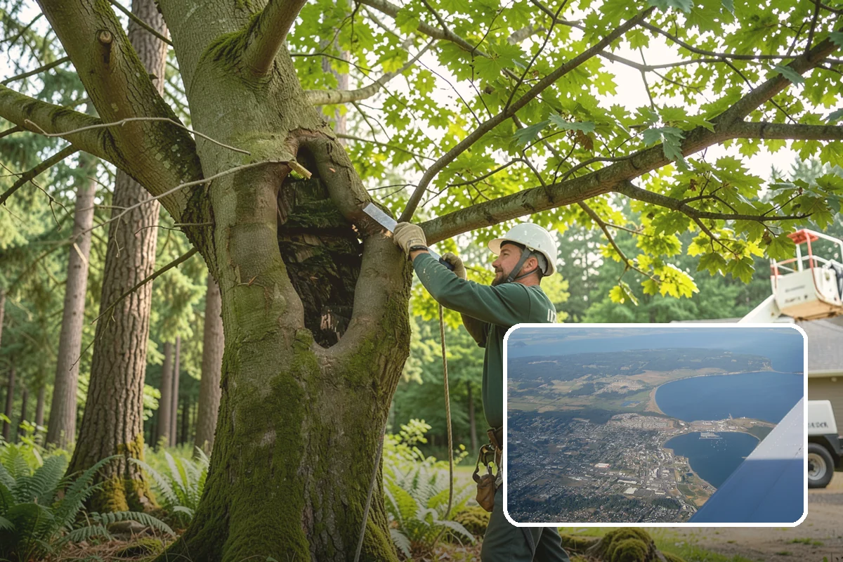 Stump grinding in Oak Harbor, Island County, WA - Removes tripping hazards and obstructions
