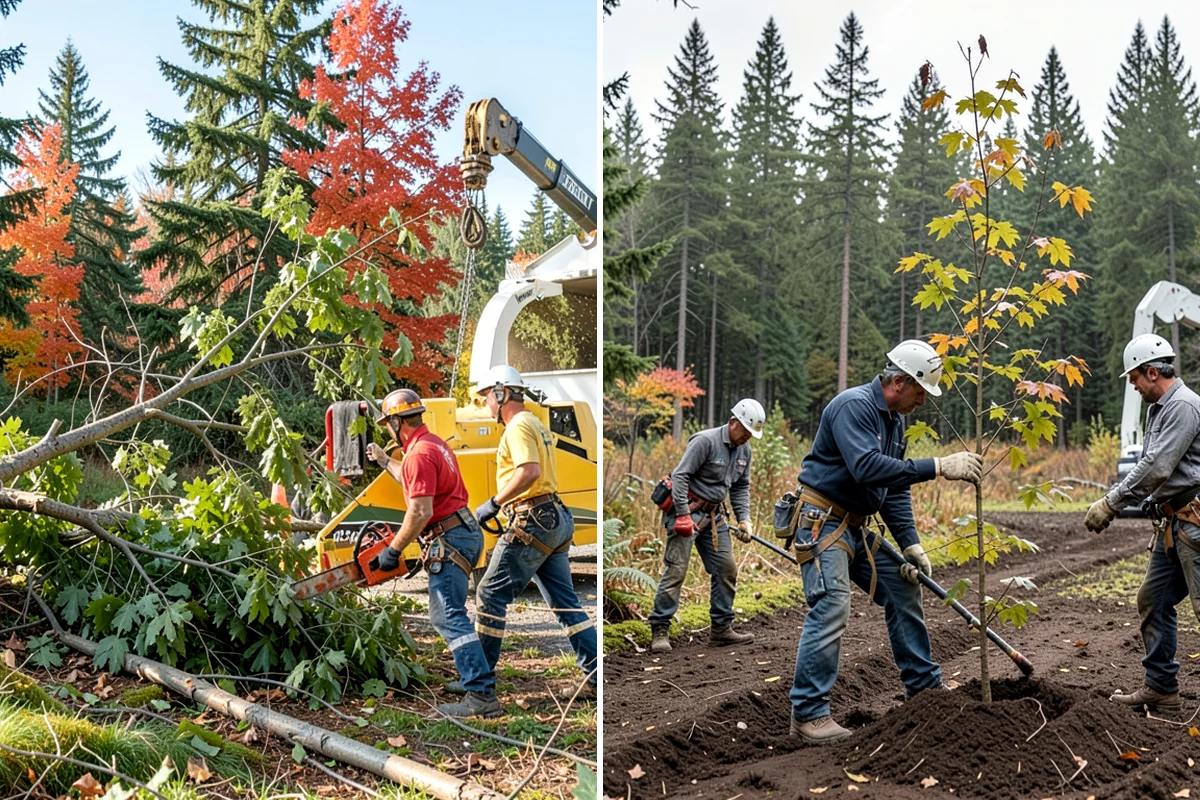 Stump grinding in Pacific, King County, WA - Locate and mark utilities before work