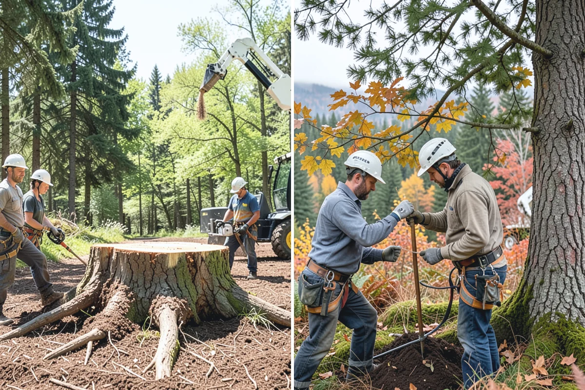 Stump grinding in Renton, King County, WA - Locate and mark utilities before work