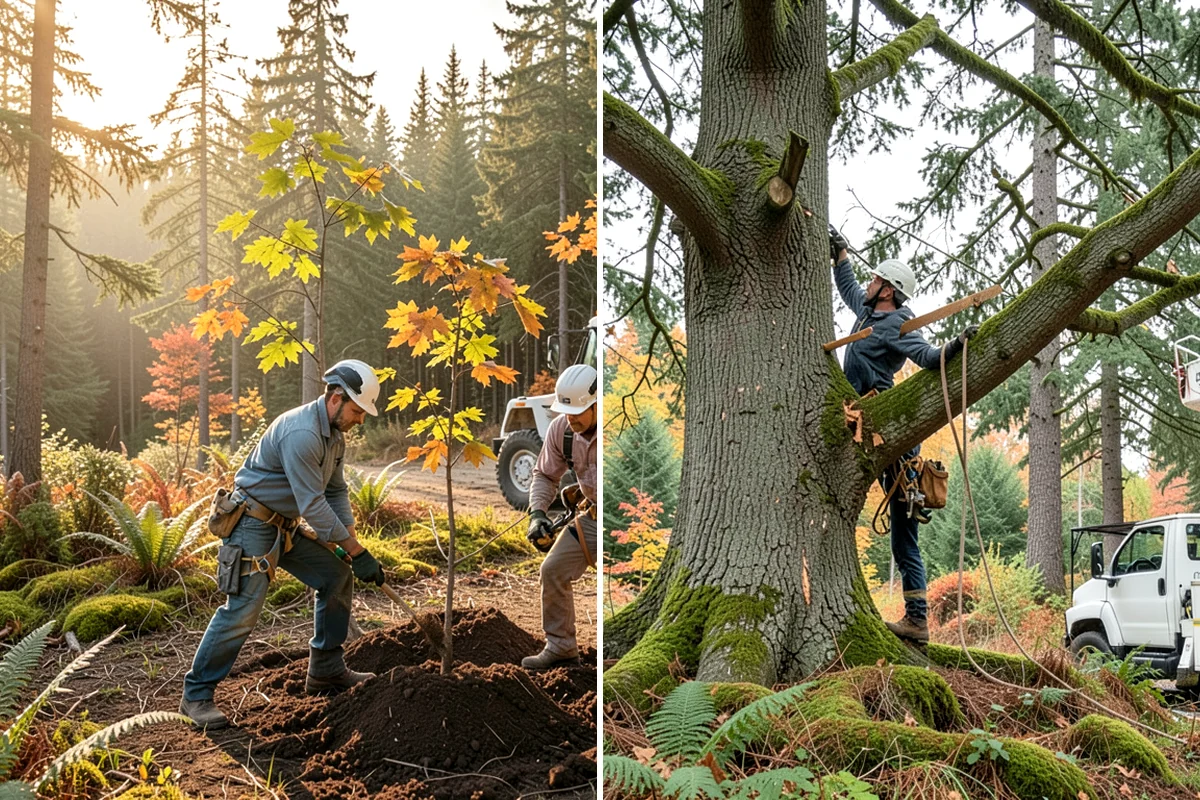 Stump grinding in Snoqualmie, King County, WA - Locate and mark utilities before work
