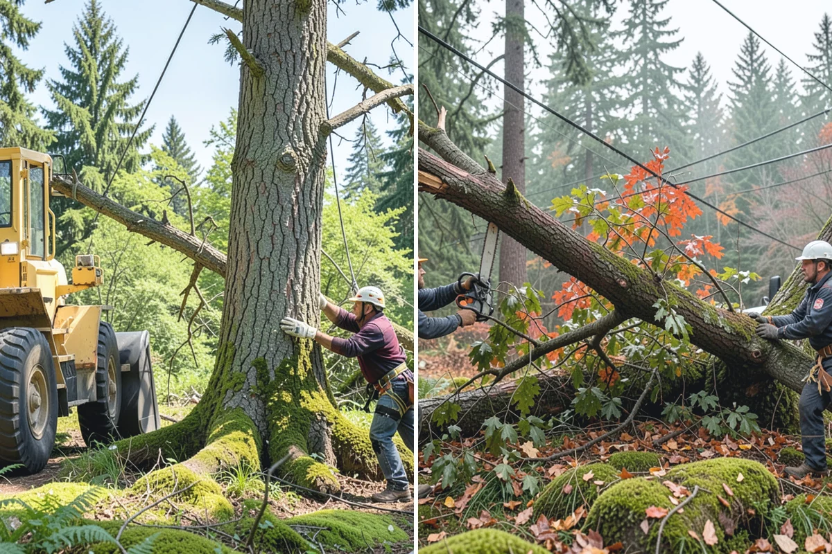 Stump grinding in Sumner, Pierce County, WA - Locate and mark utilities before work